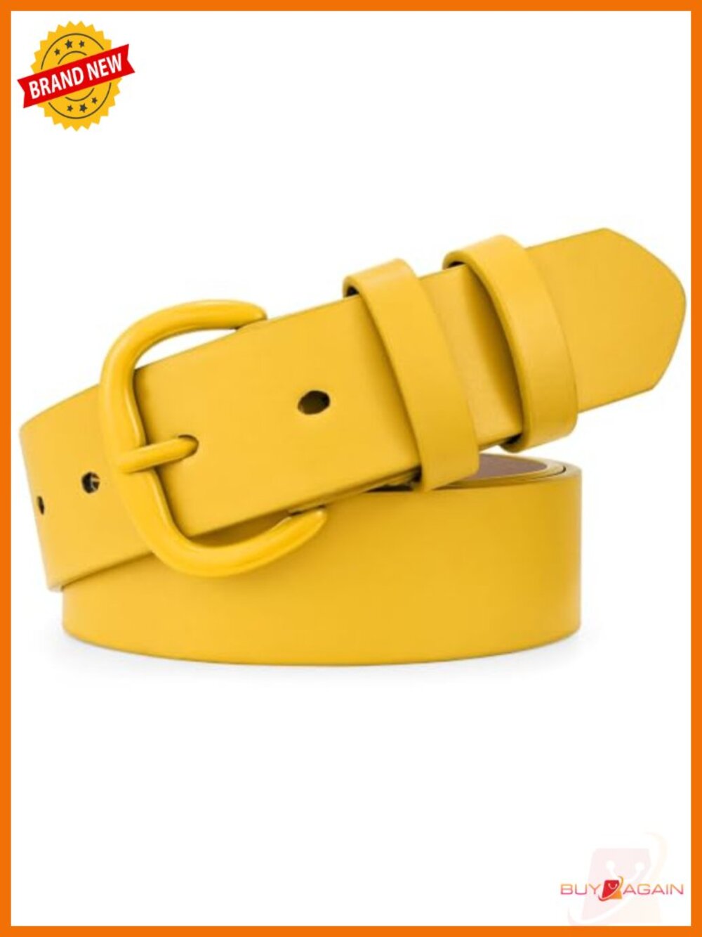 Women Leather Belt with Pin Buckle for Jeans Pants Dresses
